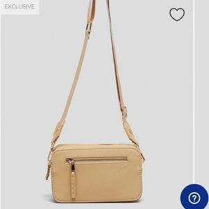 Beige Camera Bag Crossbody